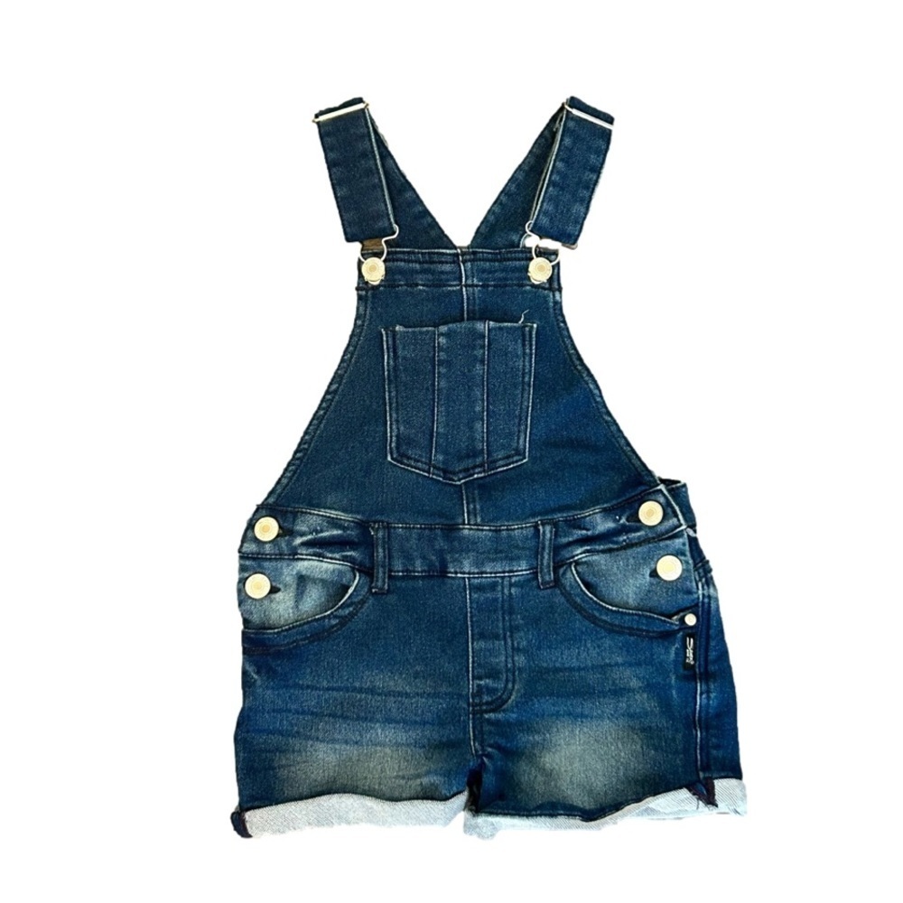 Silver Jeans Co. Nisha Girls Size 8 Jean Short Overalls
